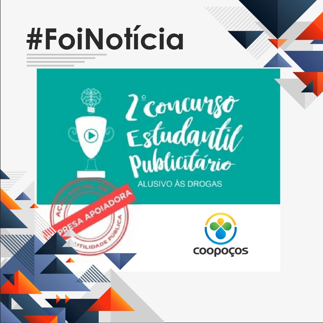 Coopoços apoia o 2º Concurso Estudantil Publicitário de Poços de Caldas Alusivo às Drogas